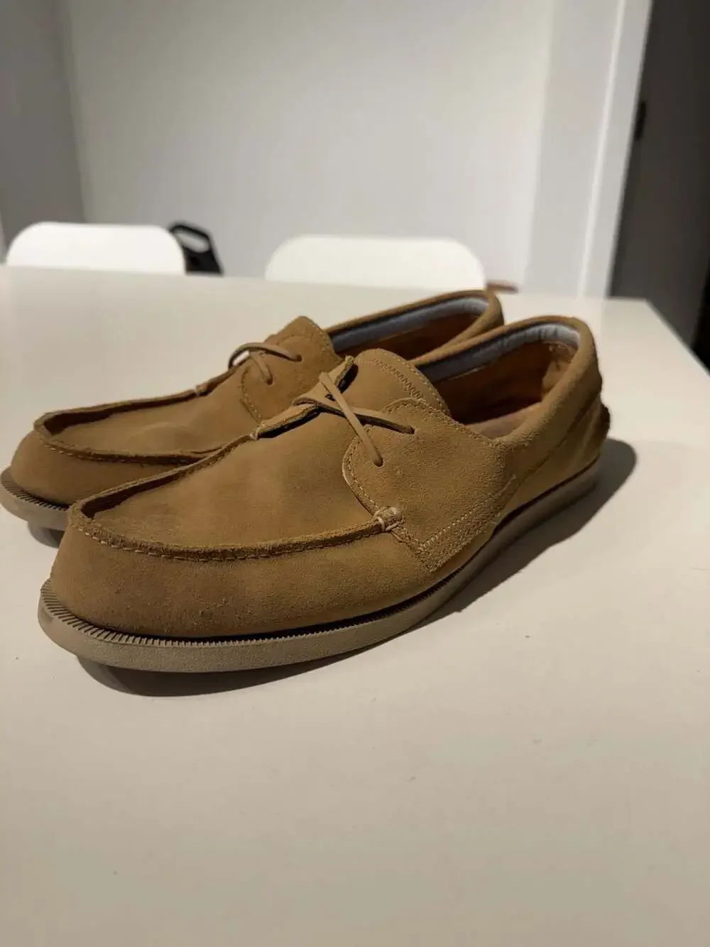 Sperry Bahama II Suede Boat Shoes Tan Men's Size 13